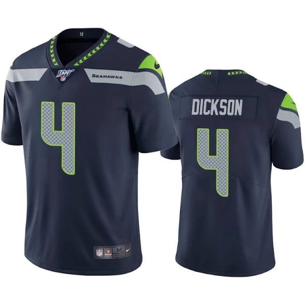 Men Seattle Seahawks #4 Michael Dickson Nike Navy 100th Limited NFL Jersey->seattle seahawks->NFL Jersey